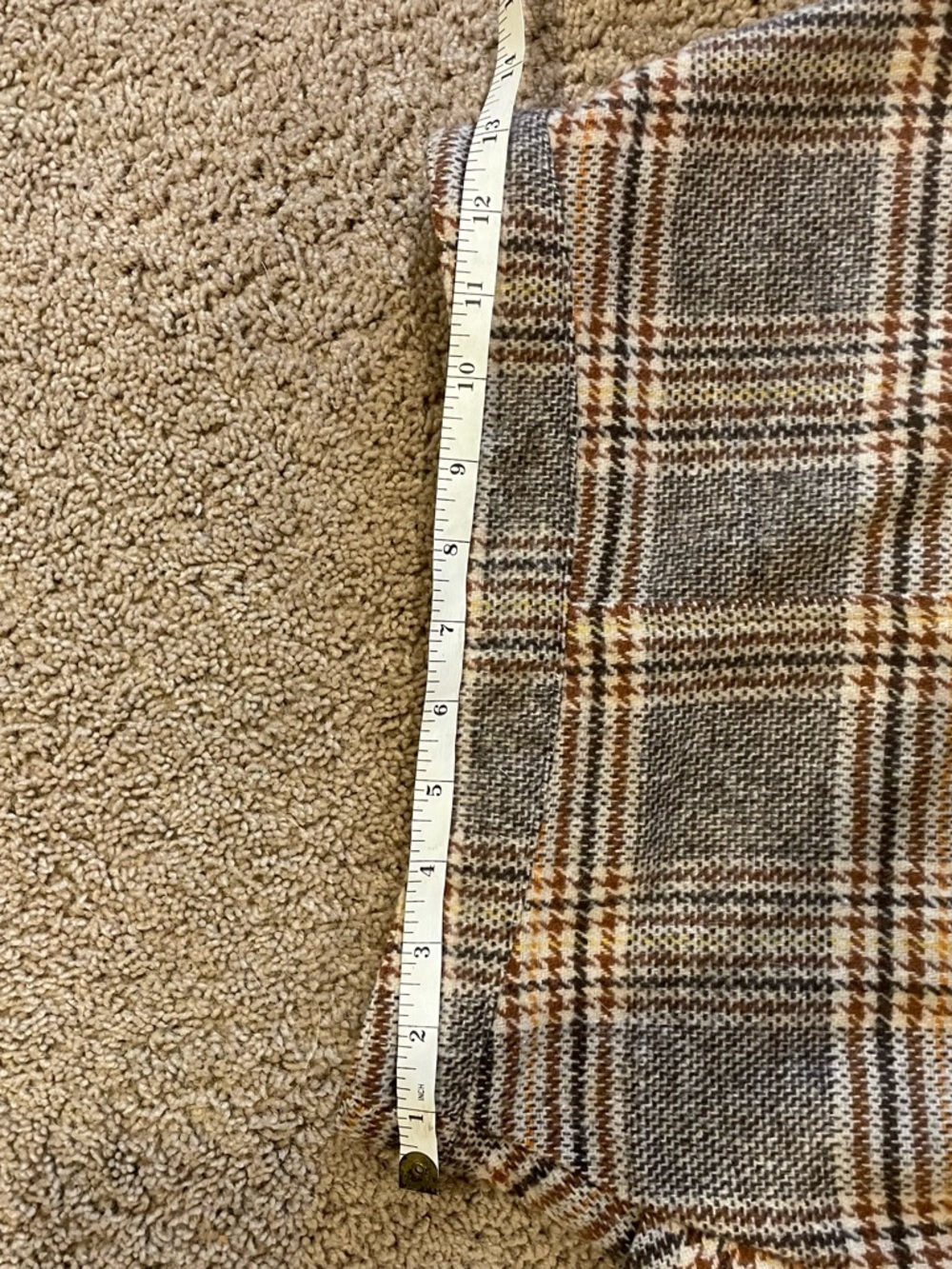Altar'd State Plaid Zip-Front Mini Skirt in Gray & Brown - Picture 5 of 10